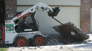 example of concrete removal in Cleveland, OH